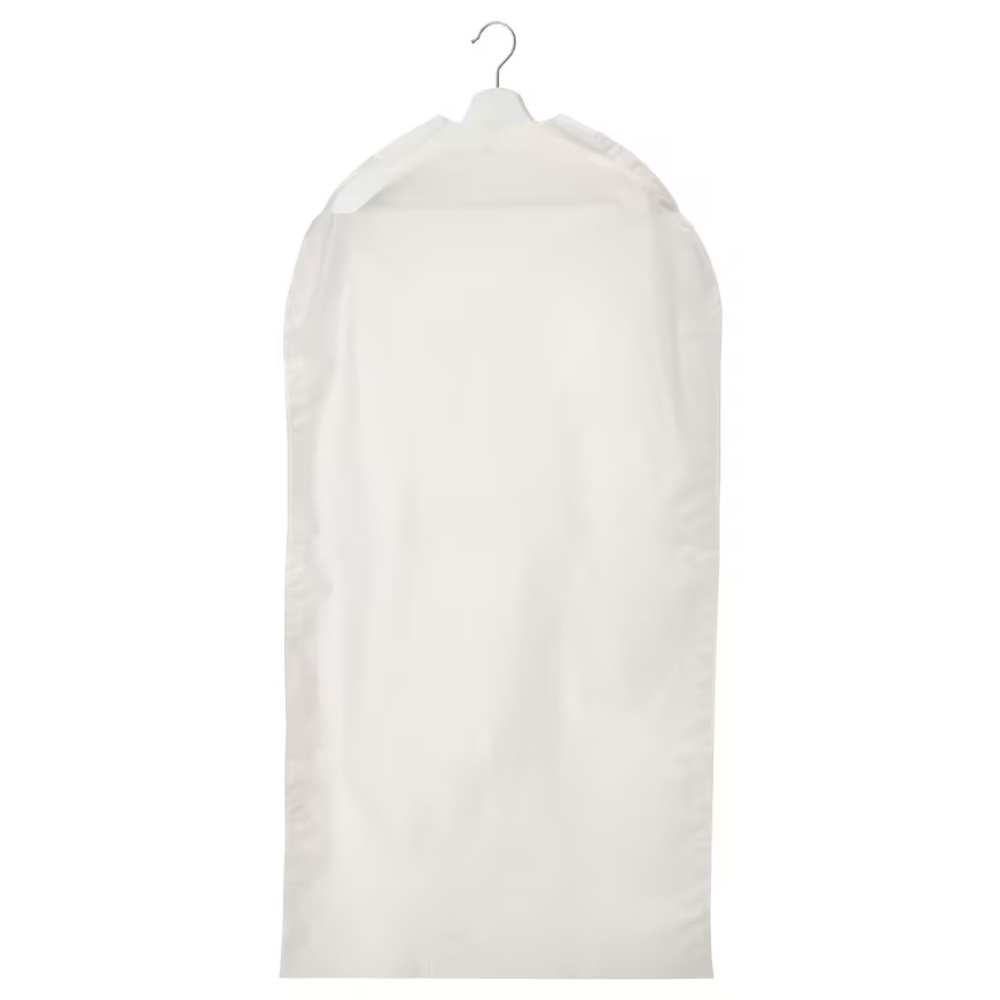 IKEA RENSHACKA Clothes cover, transparent white nwt